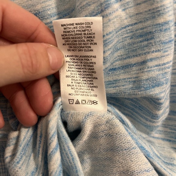 Champion Elite Blue/White Womens Round Neck Long Sleeve Shirt Size Large - Picture 5 of 5